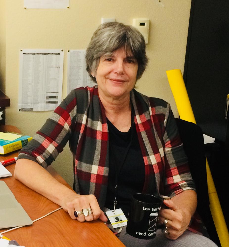 English teacher Mrs. Becky Breitwieser is an avid learner that teaches students to always follow their interests. Breitwieser was a lawyer, engineer, editor along with a variety of other careers that allowed her to continue her love of learning prior to becoming a teacher. Photo credit to Krysyan Edler.