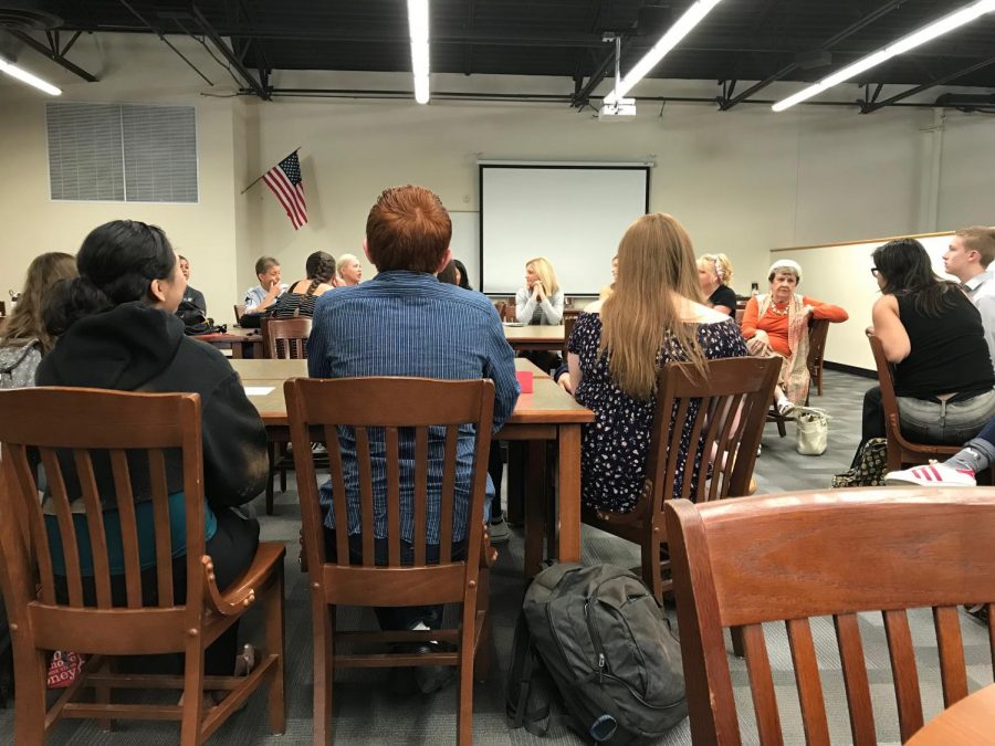 Verrado students participate in a Town Hall Q&A with the 10 speakers from Verrado’s first Women’s Expo. Each of the 10 speakers gave an example of one of the obstacles they had to overcome to dominate in a patriarchal society. Photo credit to Krysyan Edler.