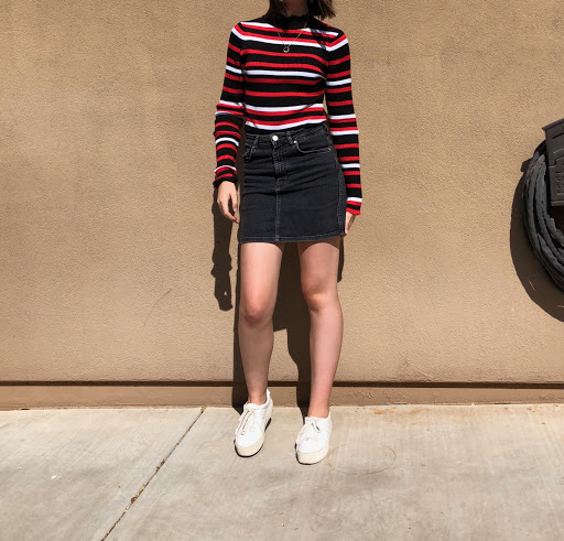 Verrado Sophomore Hannah Parkin, who loves to try out autumnal colors for the fall.