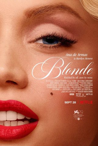 The promo poster from Blonde, the Netflix film about Marilyn Munroe.