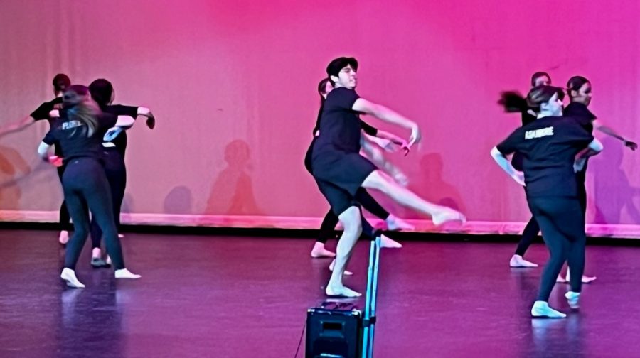 Advanced Dance performs during the Festival of the Arts under the direction of Mr. Marinaro.
