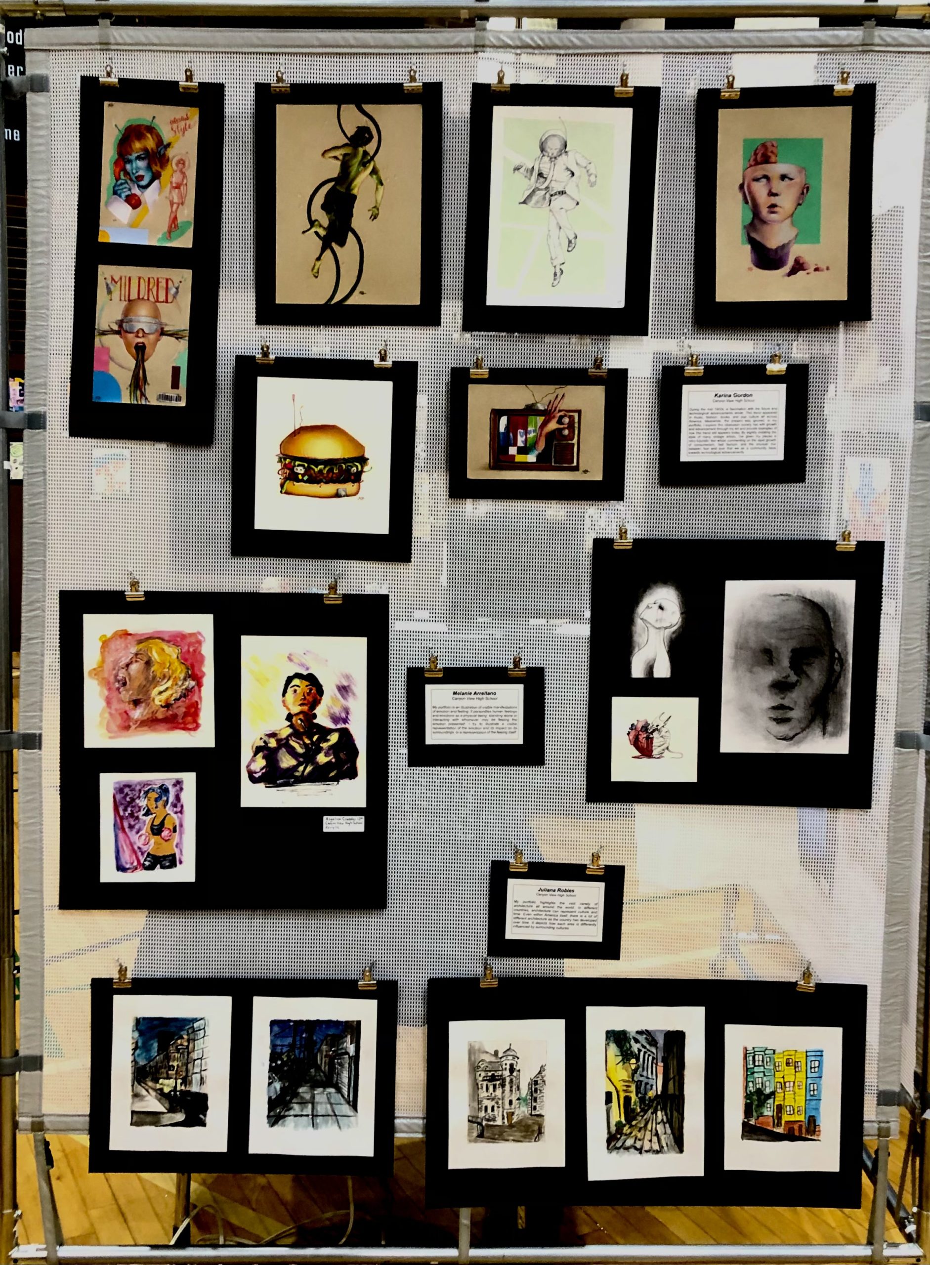 Art portfolio in the 2D gallery Drawn Together portion of the showcase.