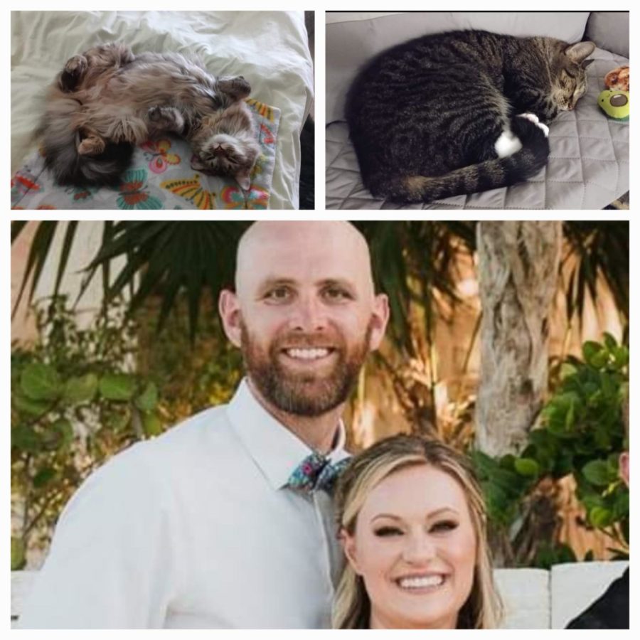 New Verrado Principal, Mr. Kevin Thomas with his fiance, Danielle, and their two cats. 