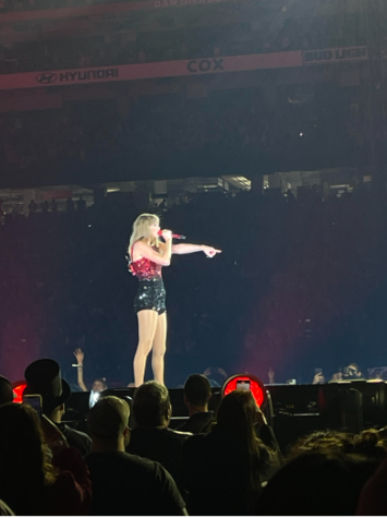 Taylor Swift performed I Knew You Were Trouble during the Red portion of the Eras Tour on March 17.