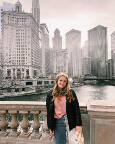 Gabby on her recent trip to one of her favorite cities Chicago, Illinois.