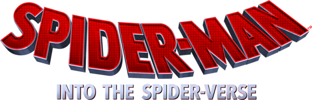 Logo for the hit animated film, Spider-Man: Into The spider verse, produced by Sony Pictures Animation and Columbia Pictures.