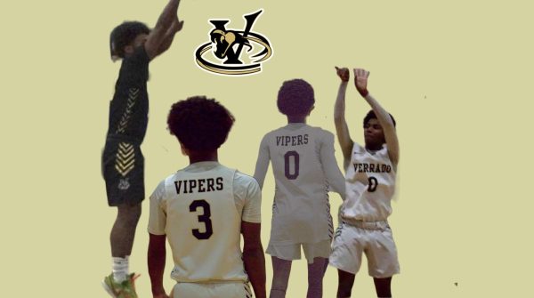 Basketball graphic featuring Verrados twin Freshman standouts on this years varsity team. 