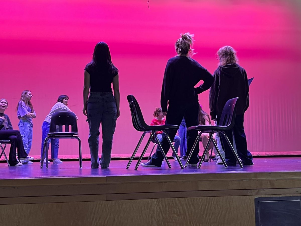 A look behind the scenes of a blocking rehearsal for Mean Girls at Verrado High School. 
