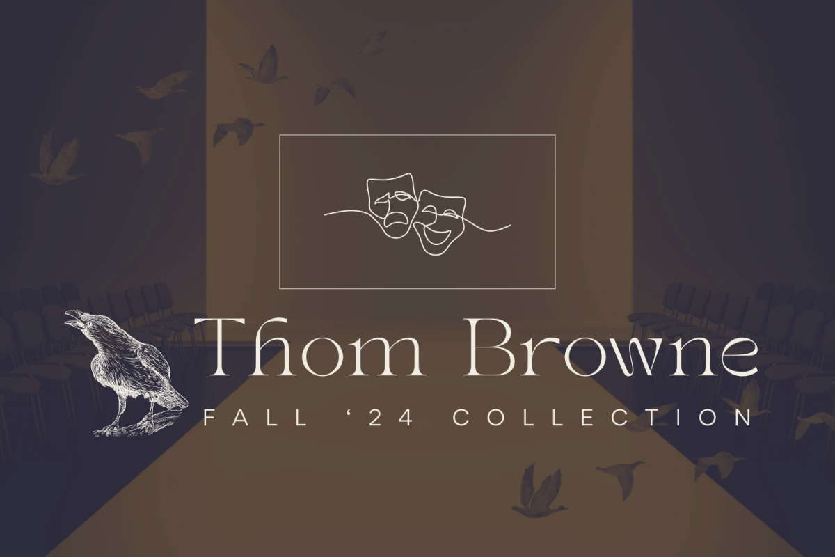 Thom Brownes new Fall 24 Collection featured theatrical elements with a nod to Edgar Allen Poes timeless literature.
