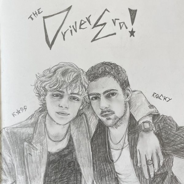 Ross and Rocky Lynch are the main stars of The Driver Era with their guitar-heavy, energetic, alternative music. Artwork by Caleb Balos