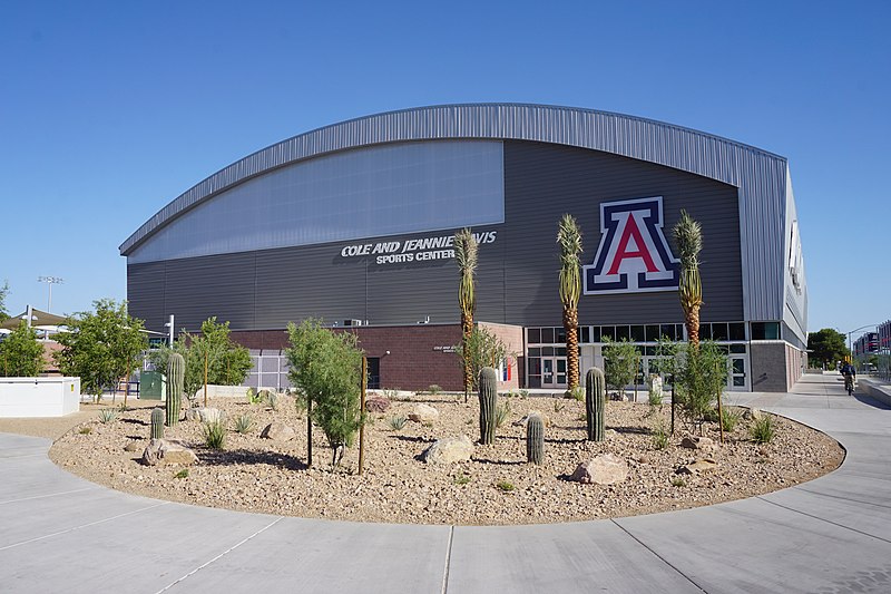 The Cole and Jeannie Davis Sports Center on the campus of the University of Arizona in Tucson, Arizona (United States).