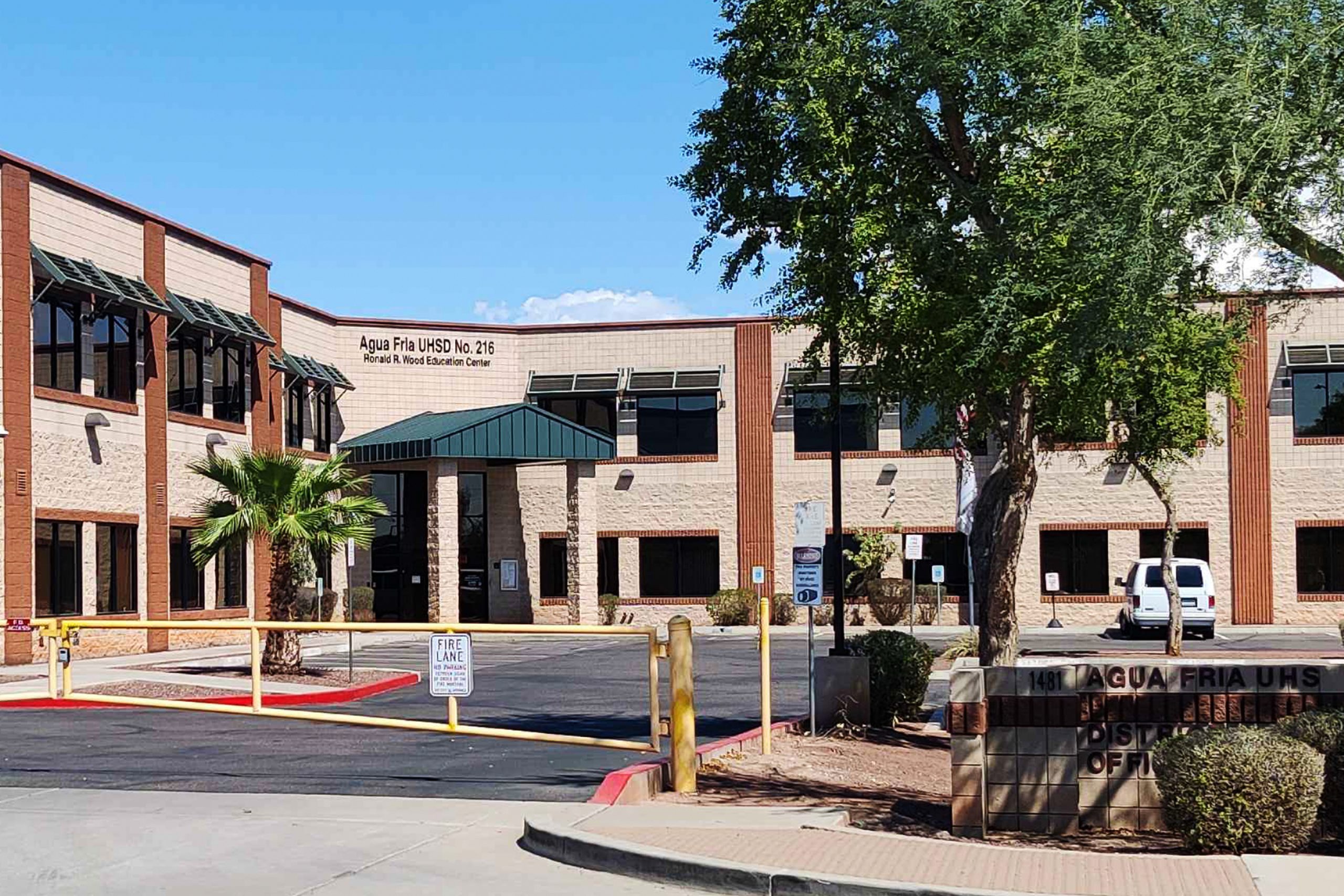 Agua Fria Union High School District offices in Avondale, Arizona. The district has begun construction on a new high school to serve the growing community. 