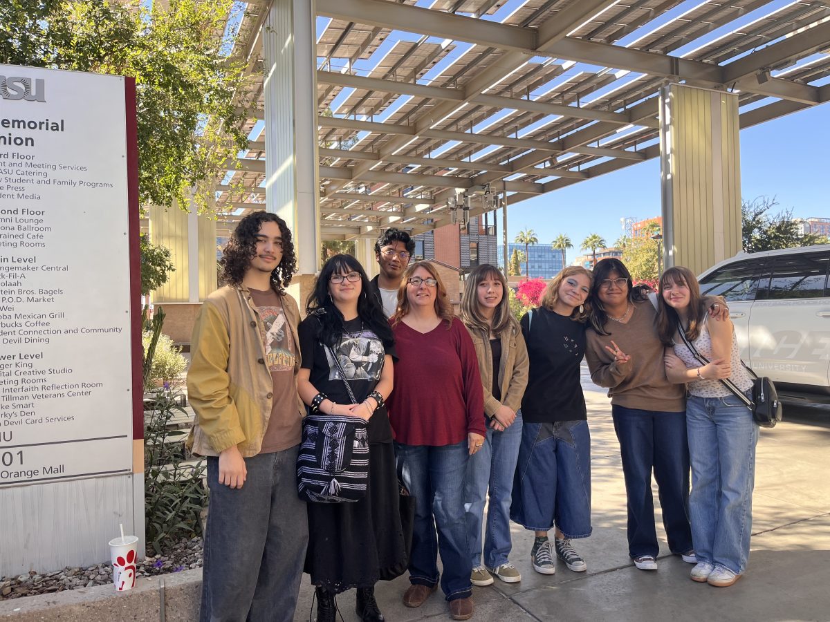 All the student journalists from VHS present for the trip to AIPA at ASU Tempe