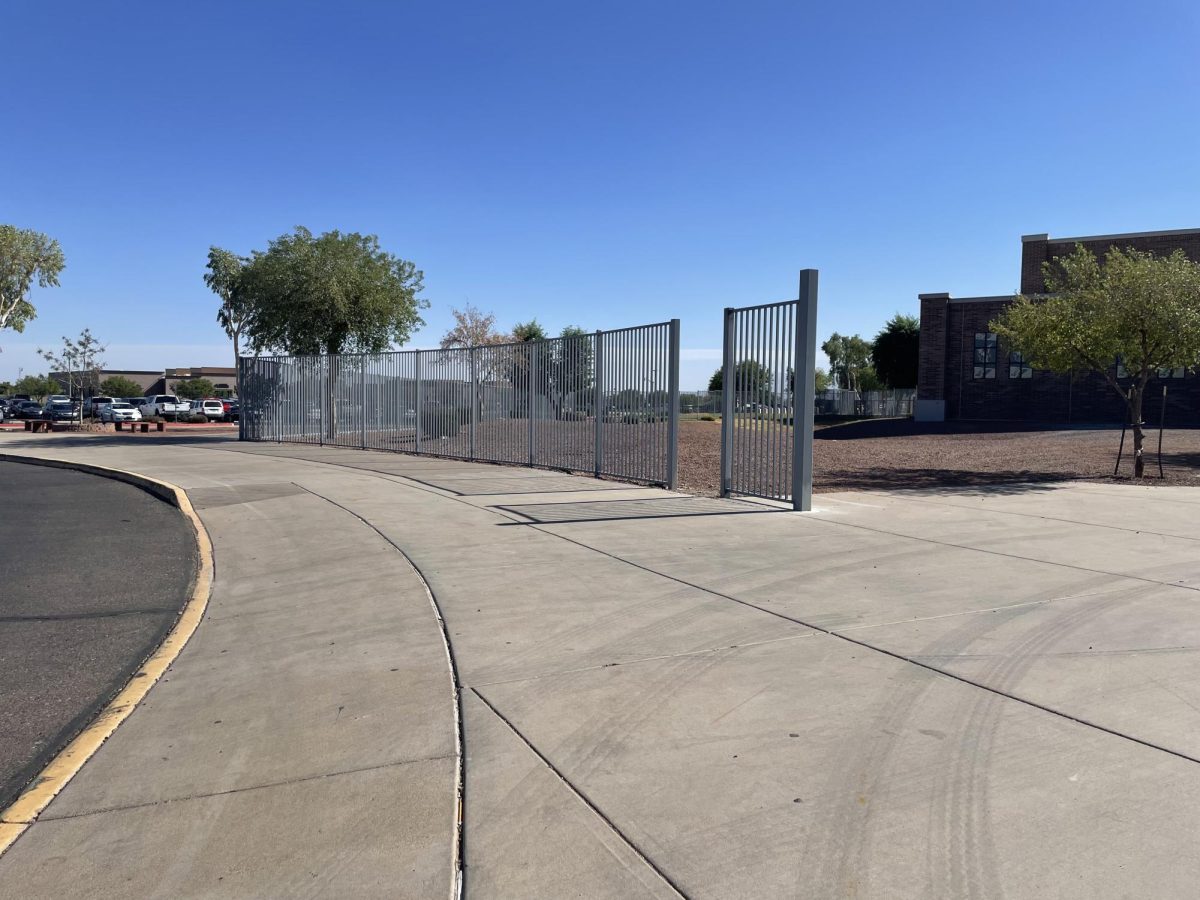 The new fence Verrado is in the process of building.