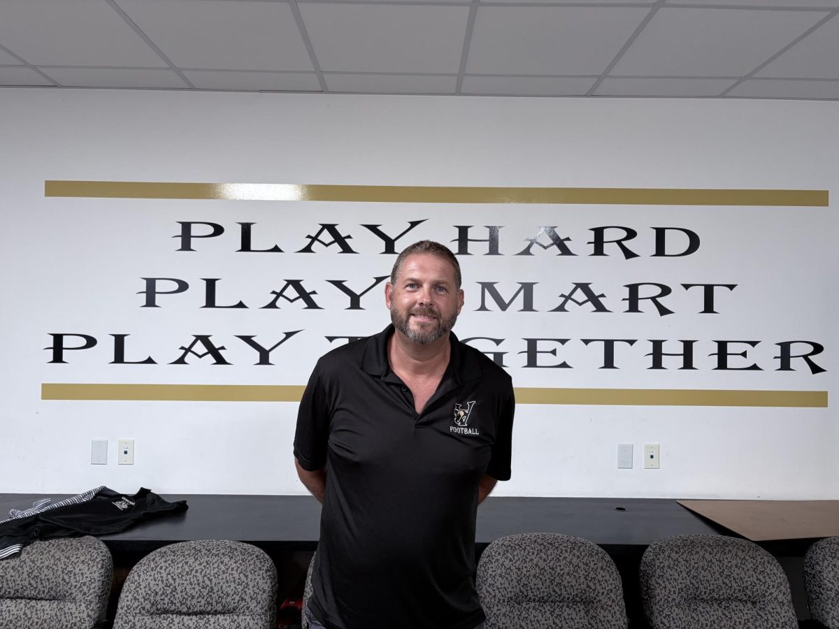 Verrado's new football coach Brett Davis brings a new energy to the team. 