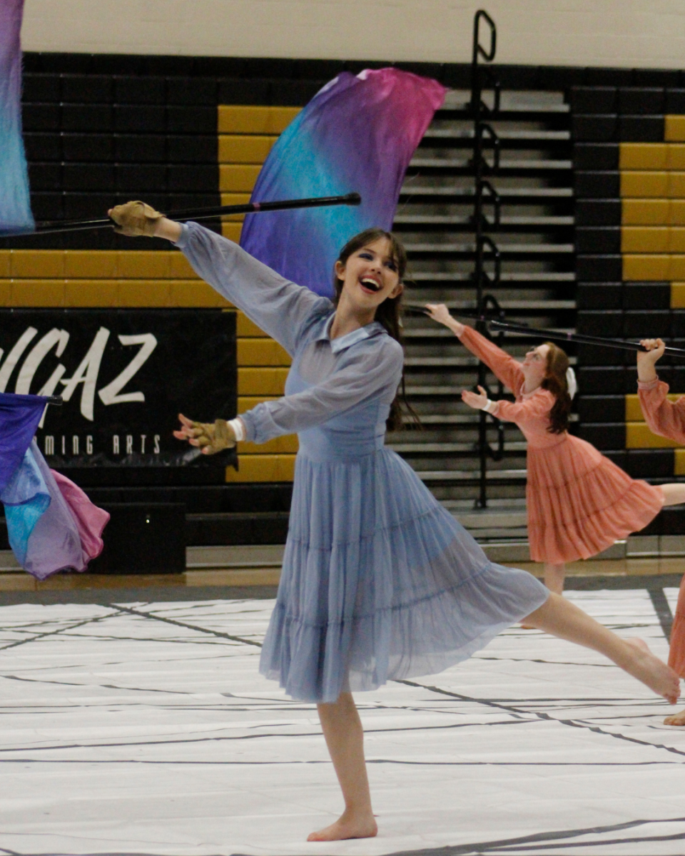 Colorguard with Adeline Meldrum