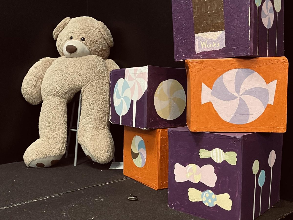 Theatre & Choir are hard at work designing different set pieces for the haunted house!