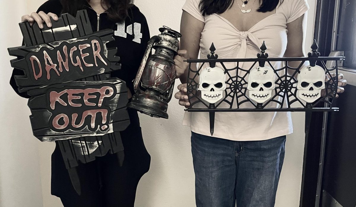 Students are collecting props to use for this year's haunted house! 