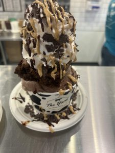 Brownie and Peanut Butter Sundae at the Yard Milkshake Bar